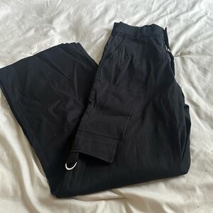 Black long cargo pants, never worn only tried on once.